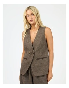 Elodie Vest in Brown