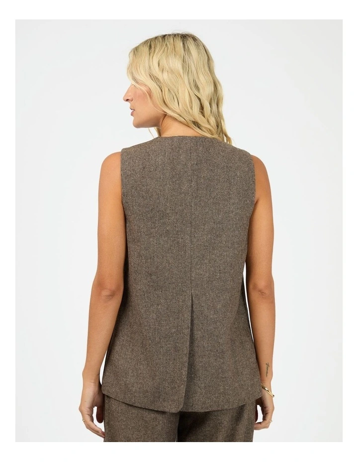 Elodie Vest in Brown image 2