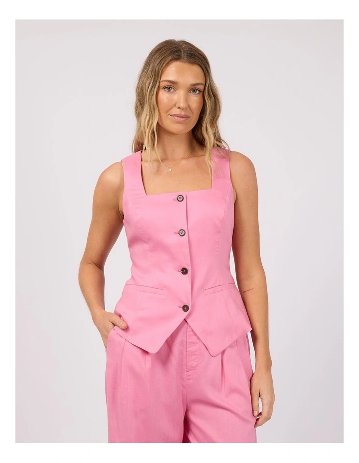 Fern Linen Vest image 1