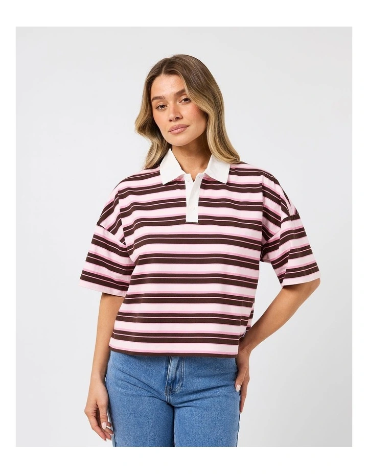 Harri Stripe Rugby Top image 1