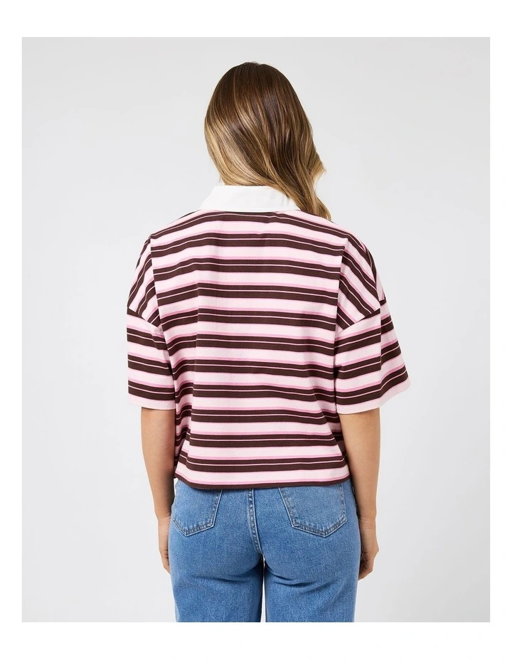 Harri Stripe Rugby Top image 2