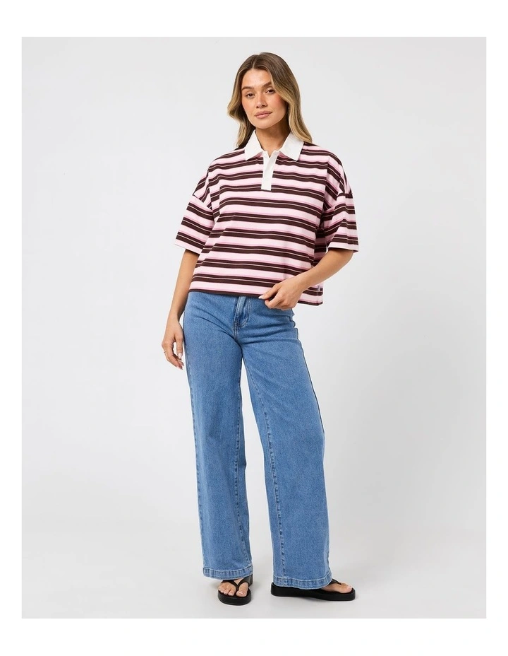 Harri Stripe Rugby Top image 3