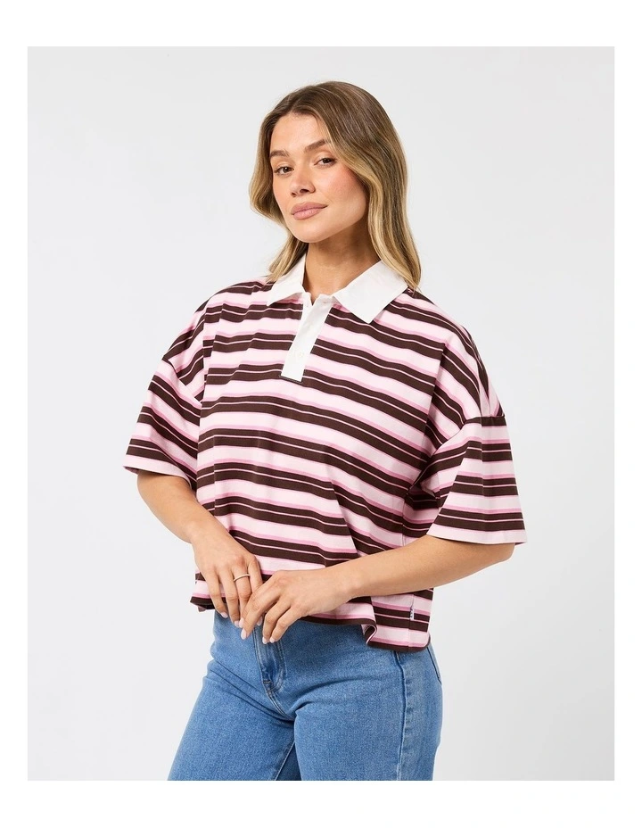 Harri Stripe Rugby Top image 4