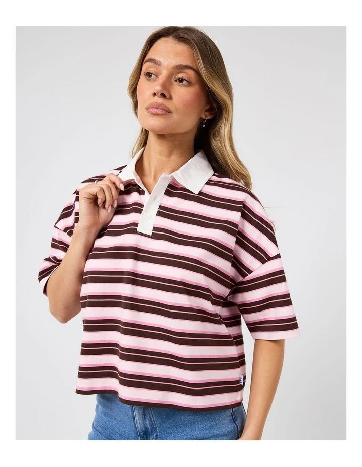 Harri Stripe Rugby Top image 5