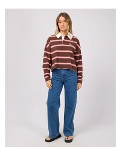 Harri Stripe Rugby Long Sleeve Tee