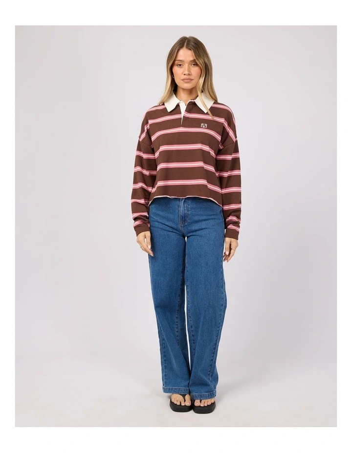 Harri Stripe Rugby Long Sleeve Tee image 3