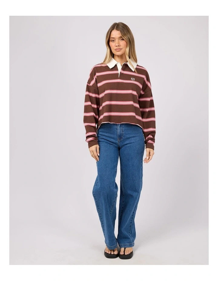 Harri Stripe Rugby Long Sleeve Tee image 4