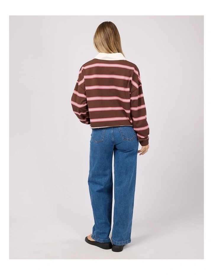 Harri Stripe Rugby Long Sleeve Tee image 5
