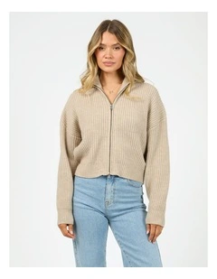All About Eve Bridie Knit Zip Thru Fashion Item Knitwear 6458007.Oat / Oat