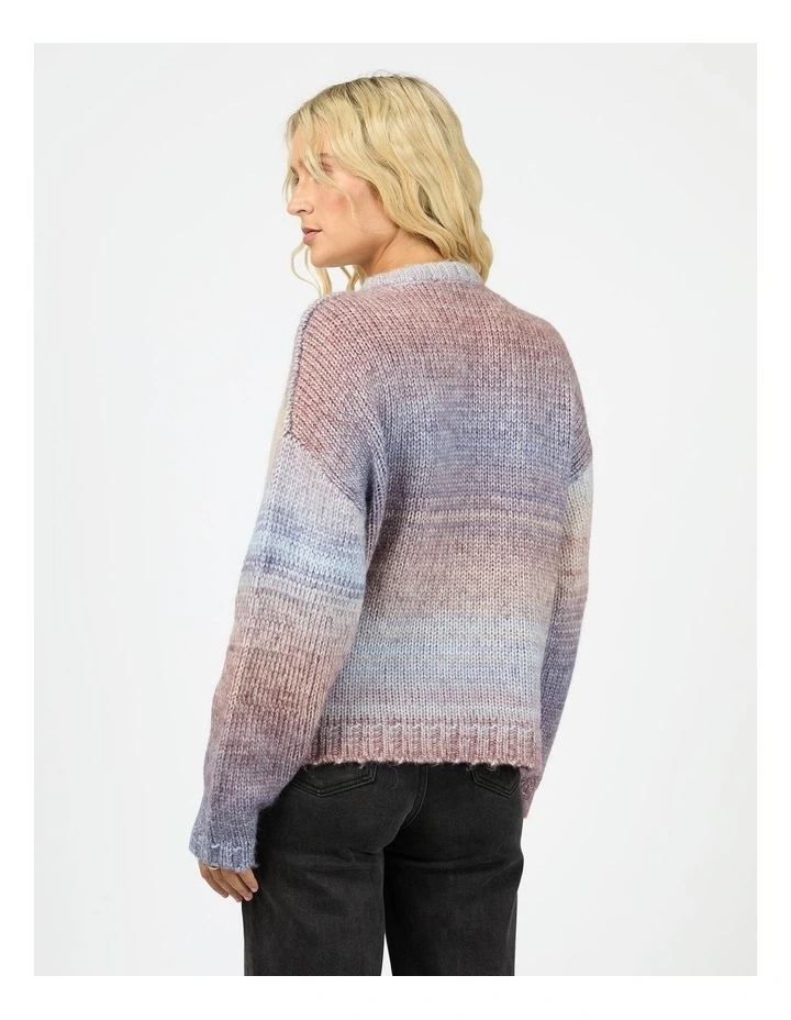 Fray Knit Jumper in Multi image 2