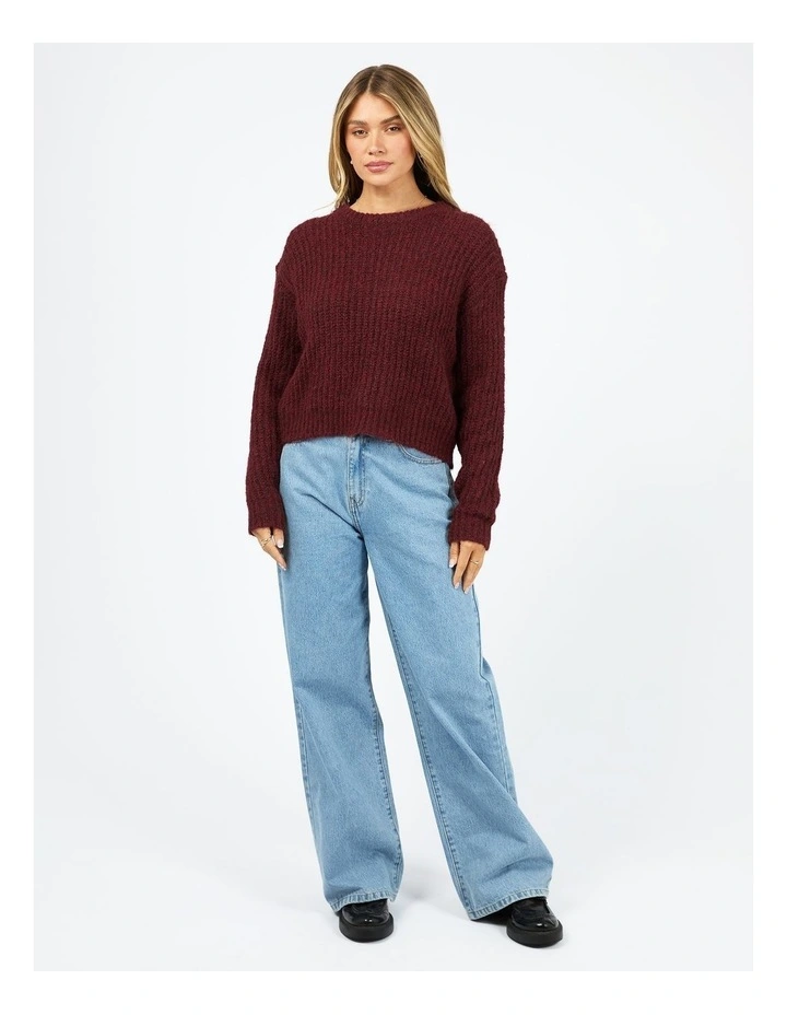 Ivy Knit Jumper in Red image 5