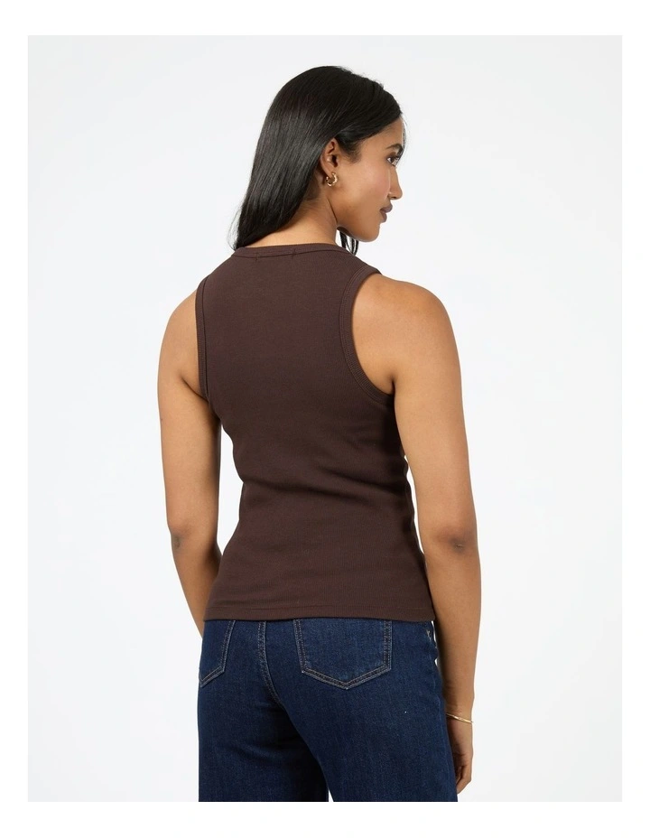 Aae Feature Tank Singlet 64X5218 in Brown image 2