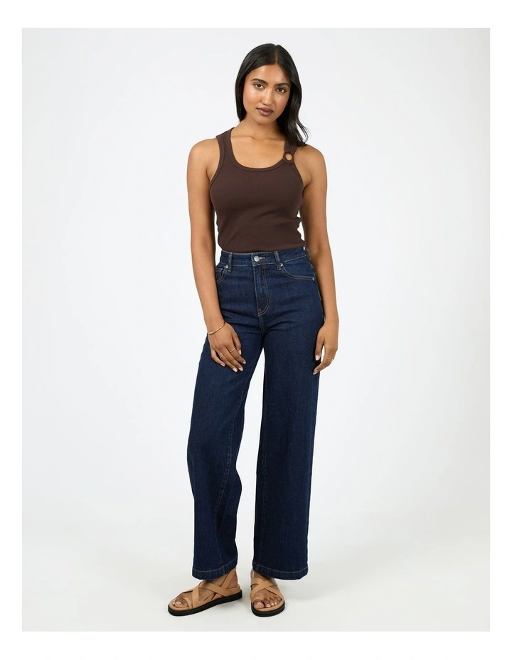 Aae Feature Tank Singlet 64X5218 in Brown image 5