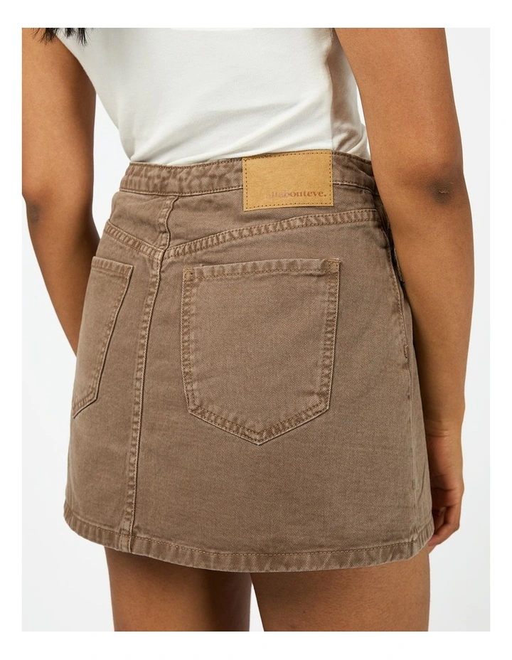Lenni Mini Skort in Brown image 4