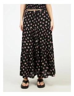 Vienna Maxi Skirt in Black
