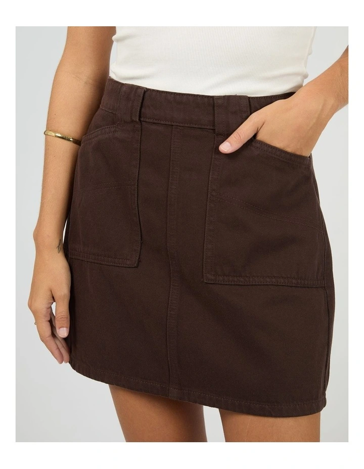 Becca Skirt - Brown image 5