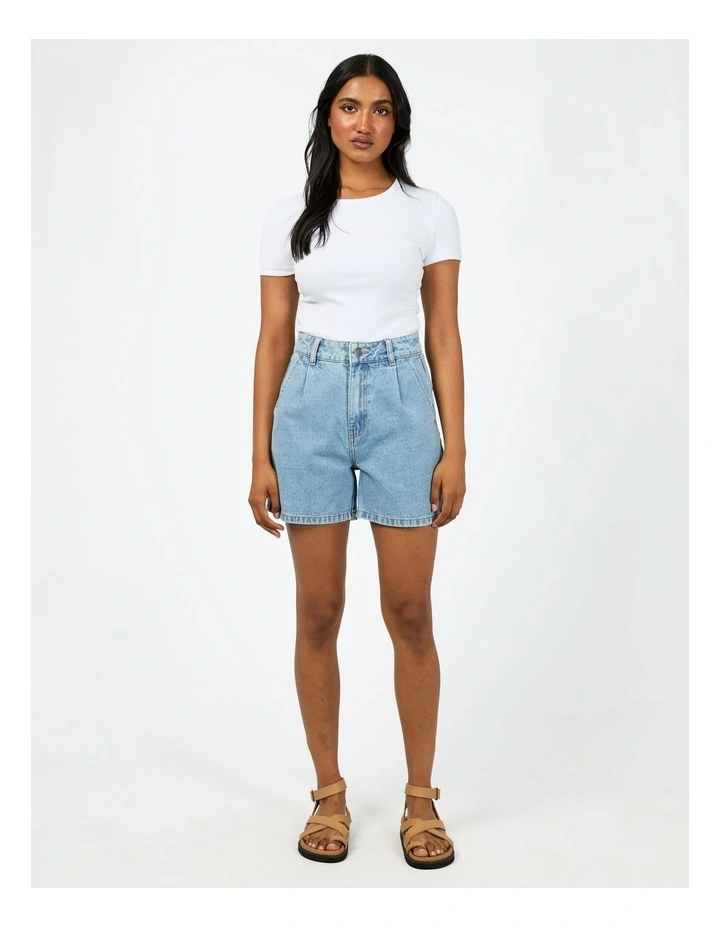 Stevie Denim Short in Blue image 1