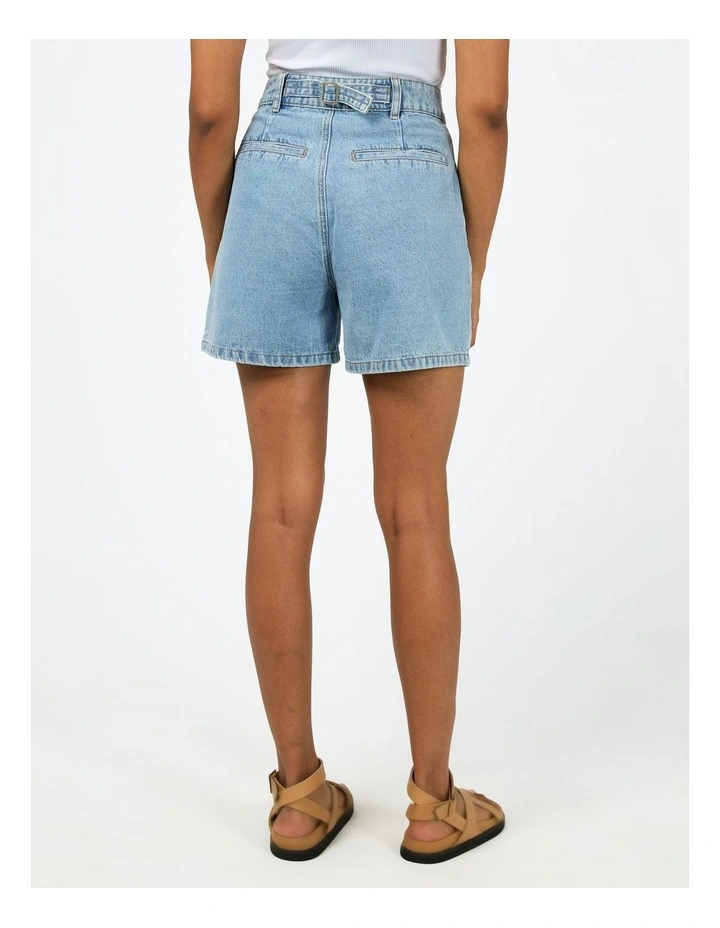 Stevie Denim Short in Blue image 2