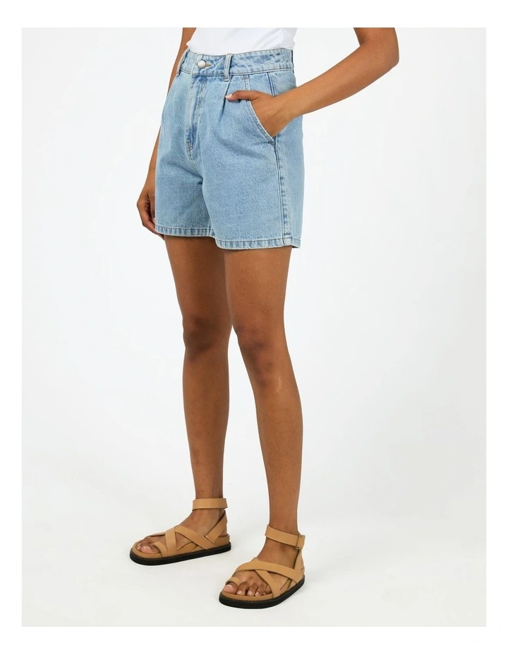Stevie Denim Short in Blue image 3