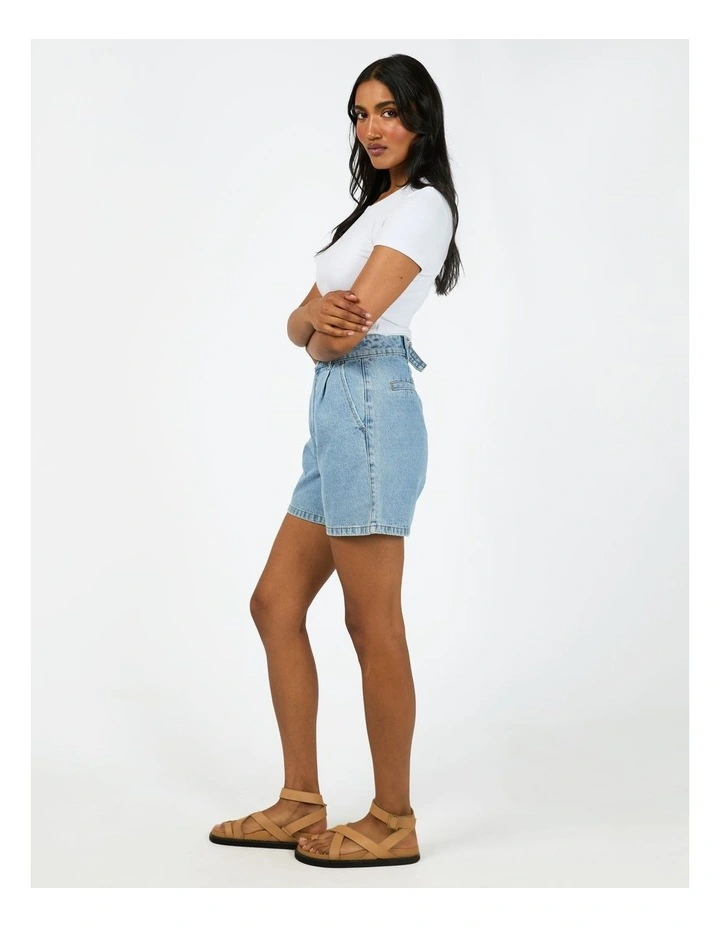 Stevie Denim Short in Blue image 6