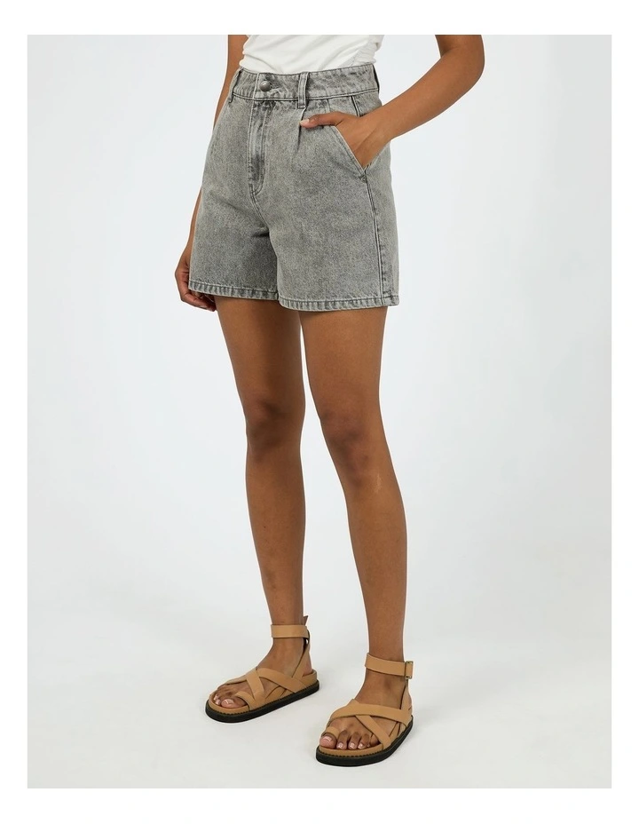 Stevie Denim Short in grey image 3