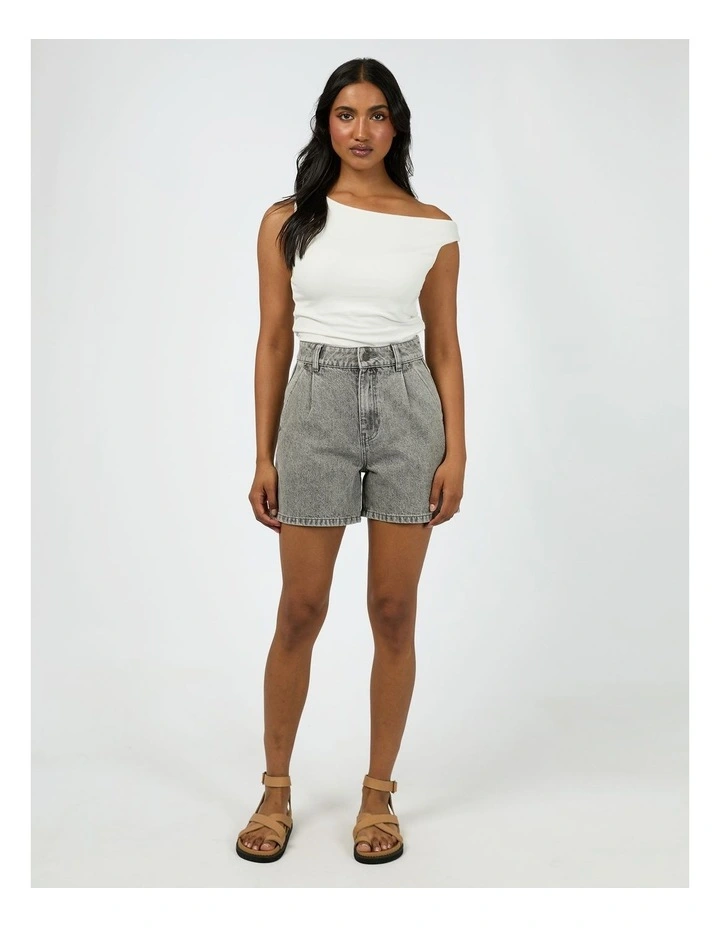 Stevie Denim Short in grey image 5