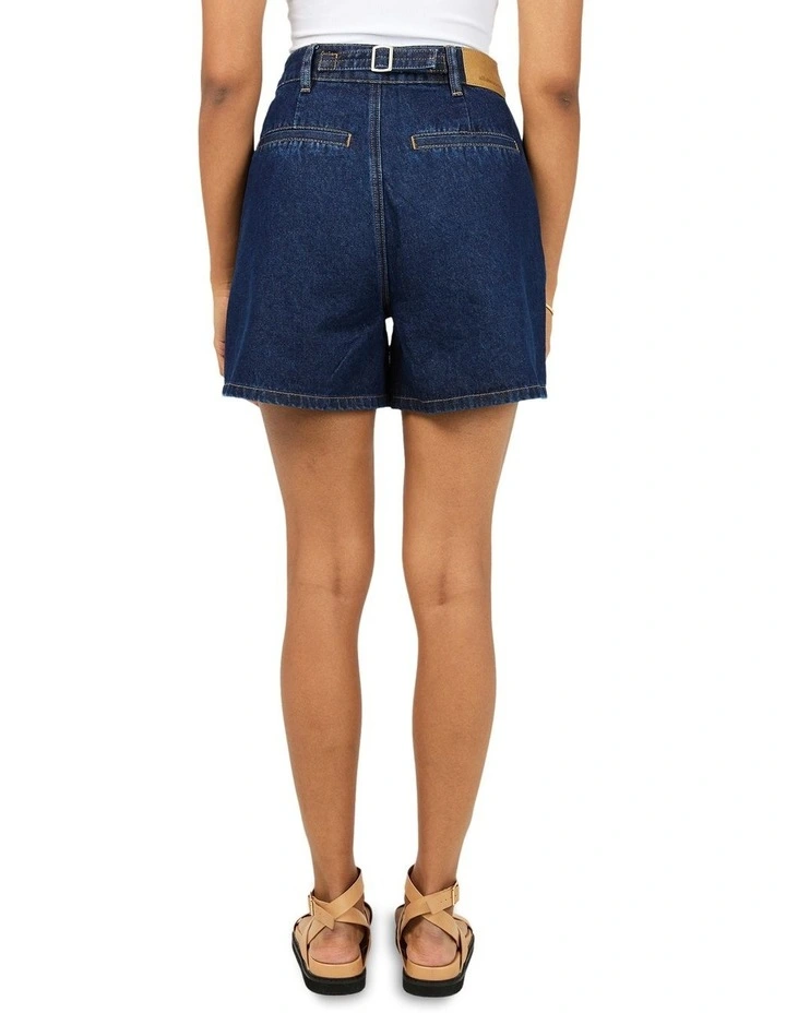Stevie Denim Short in Blue image 2