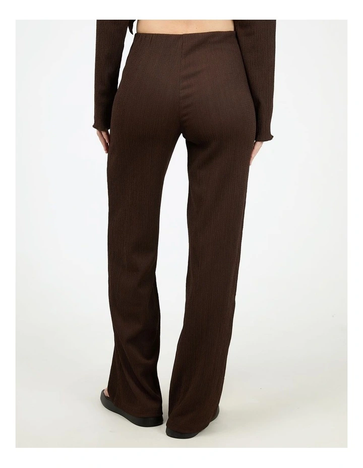 Shania Knit Pant in Brown image 2