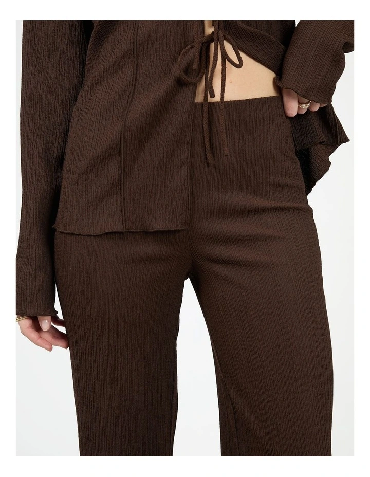 Shania Knit Pant in Brown image 4