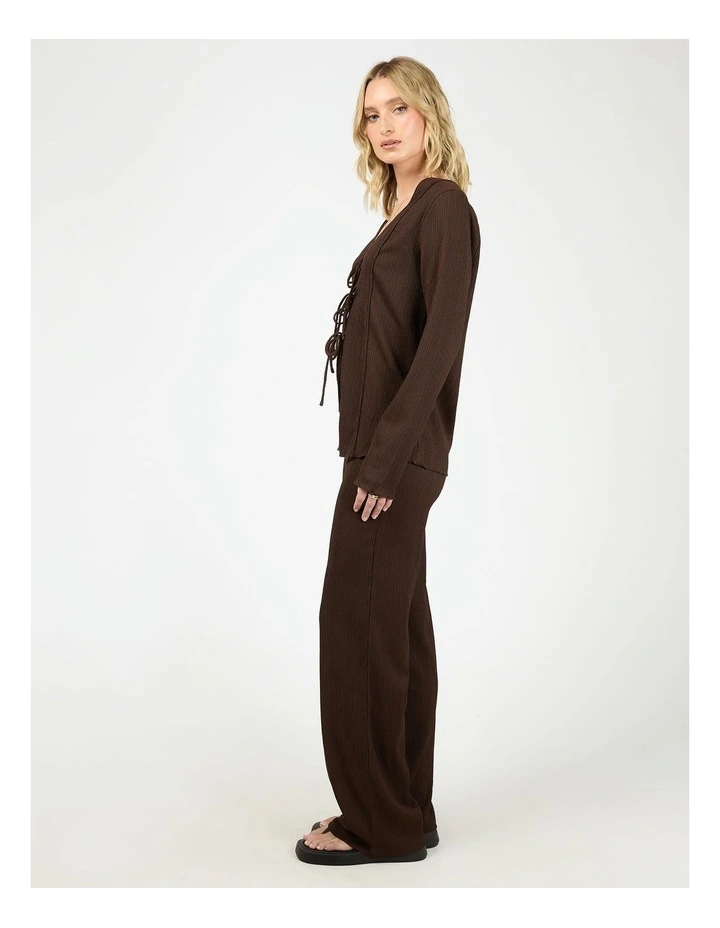 Shania Knit Pant in Brown image 6
