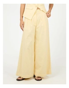 Alessa Linen Pant in Yellow