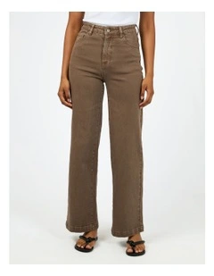Jacqui Wide Leg in Brown