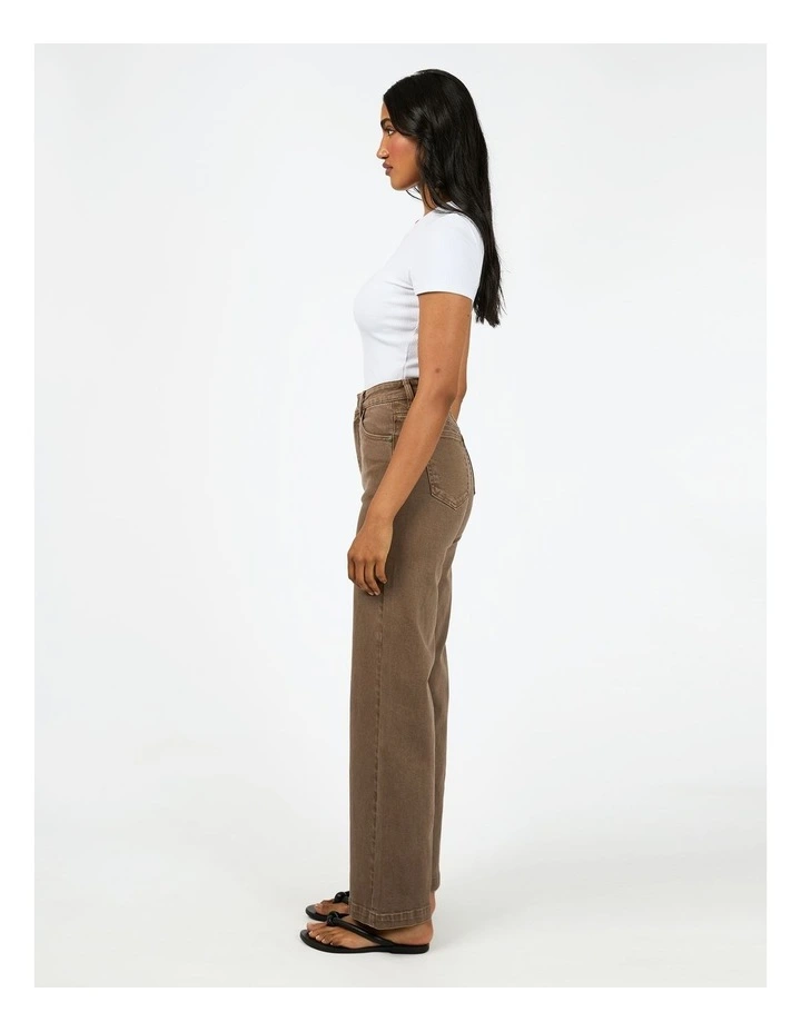 Jacqui Wide Leg in Brown image 6