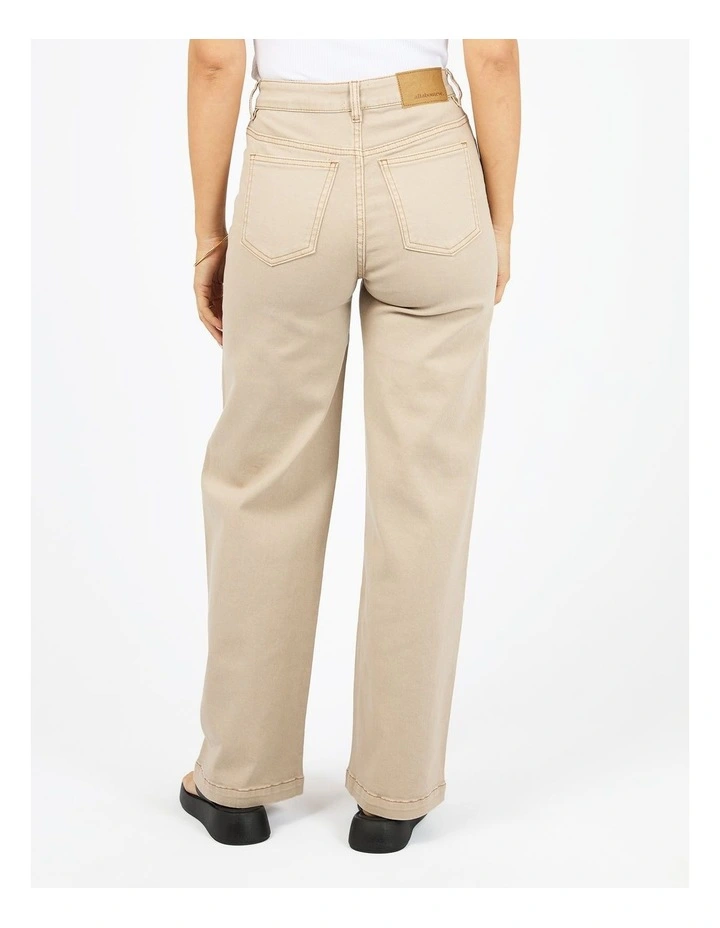 Jacqui Wide Leg Pant in Beige image 2