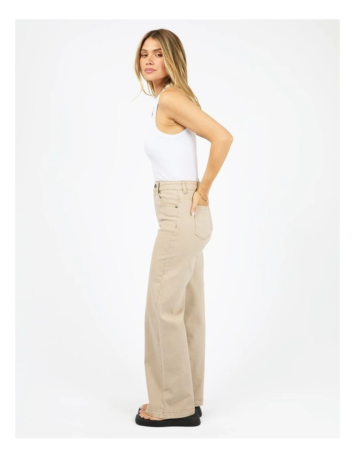Jacqui Wide Leg Pant in Beige image 6