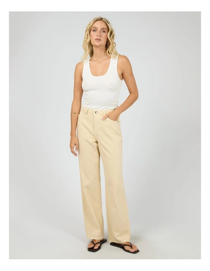 Jacqui Wide Leg - Butter image 5