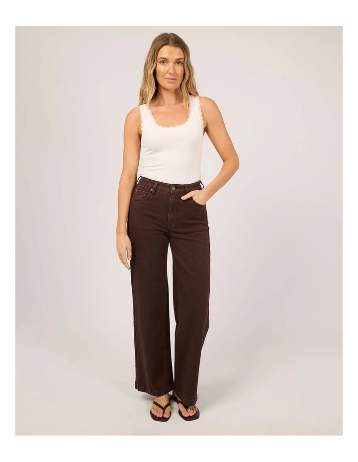 Jacqui Wide Leg - Brown image 3