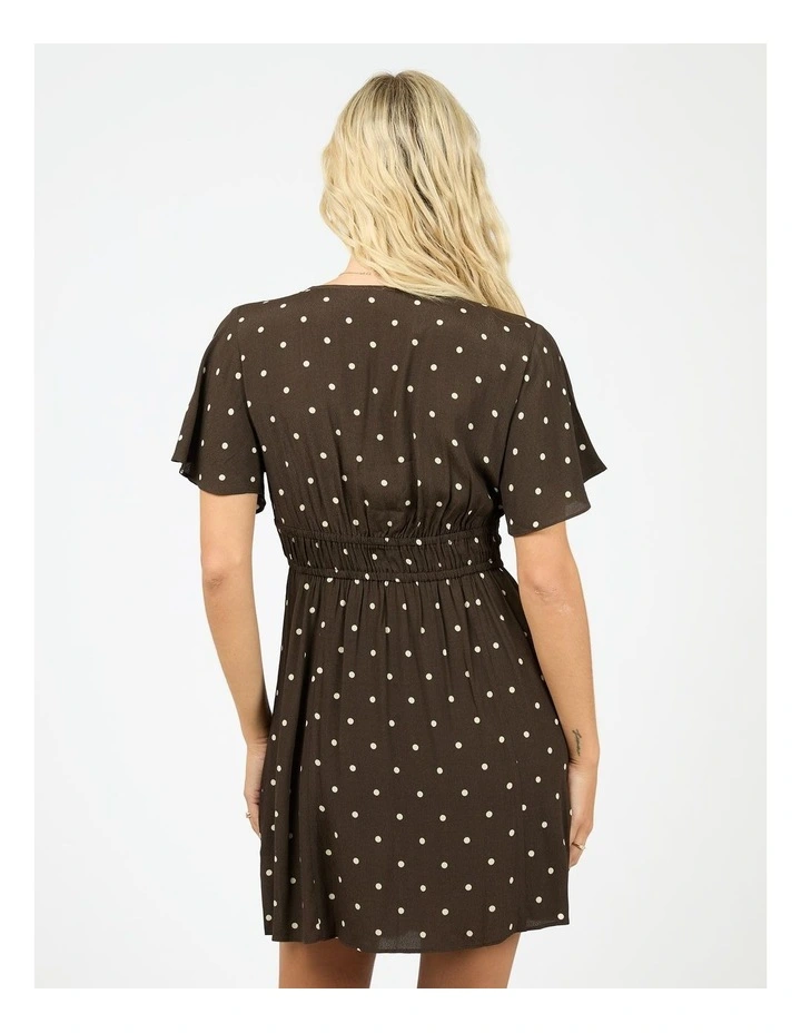 Emelia Skater Dress in Brown image 2