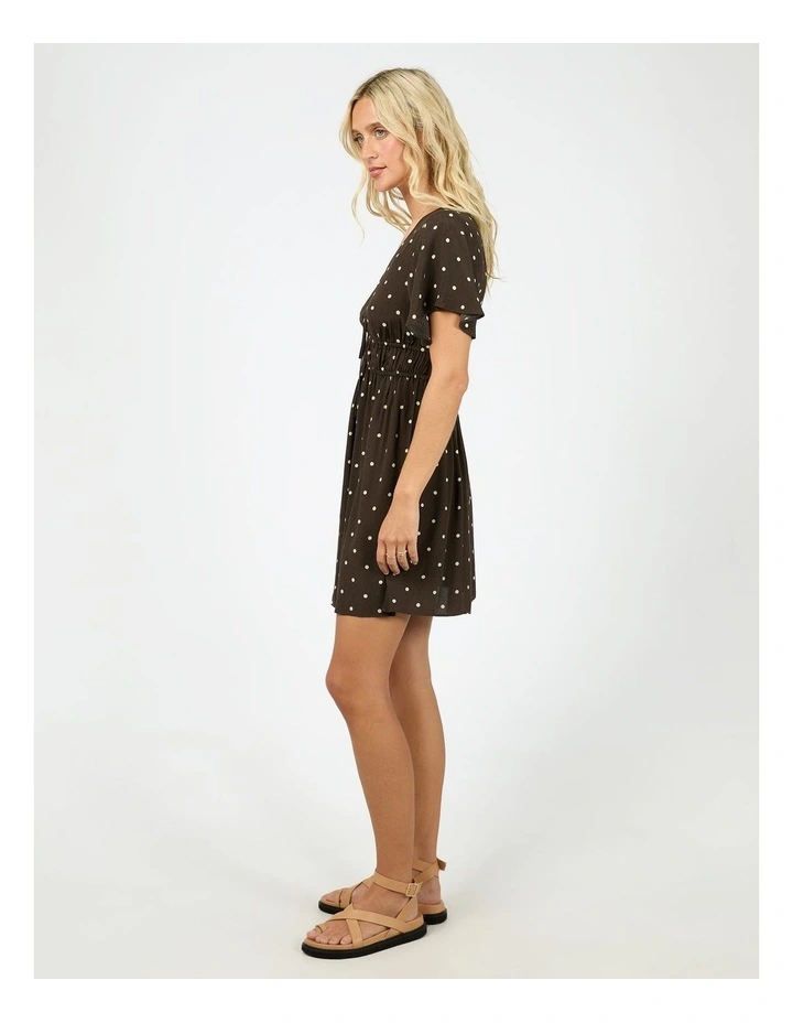 Emelia Skater Dress in Brown image 6
