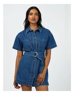 Sunny Denim Dress in Blue