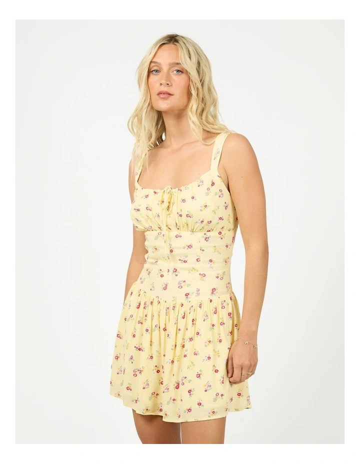 Birdie Mini Dress in Yellow image 3