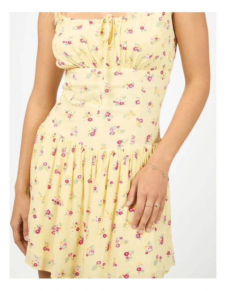 Birdie Mini Dress in Yellow image 4