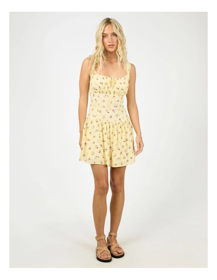 Birdie Mini Dress in Yellow image 5