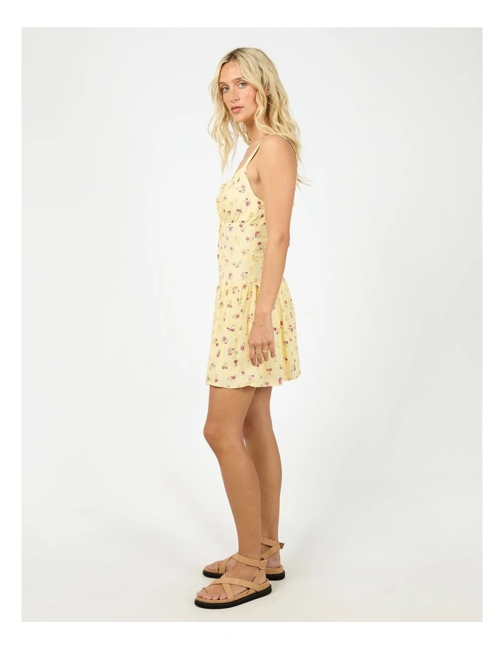 Birdie Mini Dress in Yellow image 6