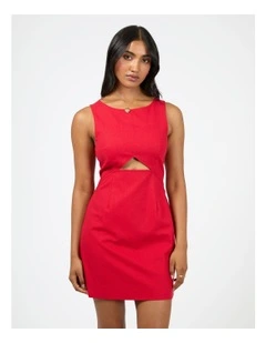 Mavis Mini Dress in Red