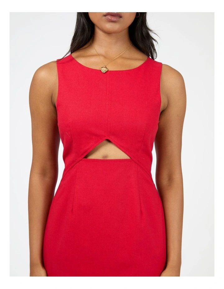 Mavis Mini Dress in Red image 4