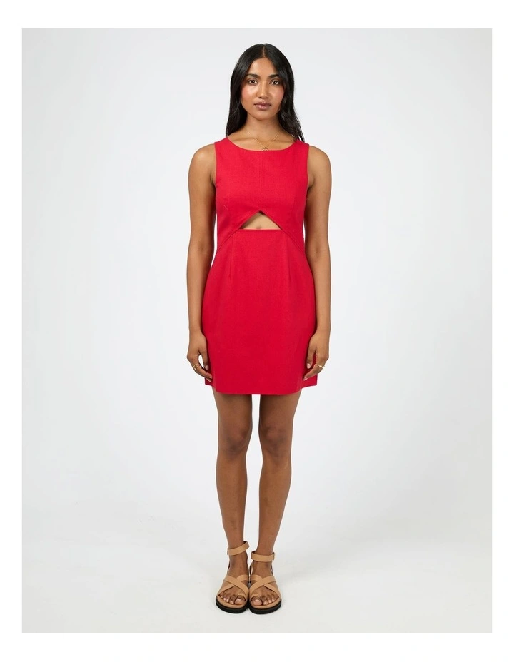 Mavis Mini Dress in Red image 5