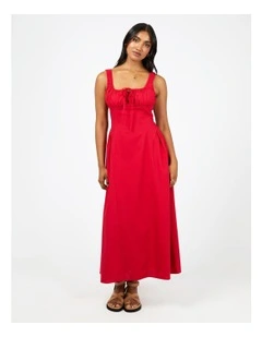 Mavis Maxi Dress in Red
