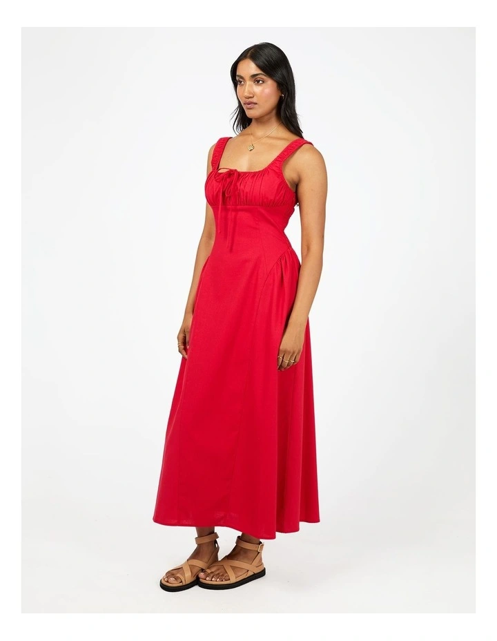 Mavis Maxi Dress in Red image 3