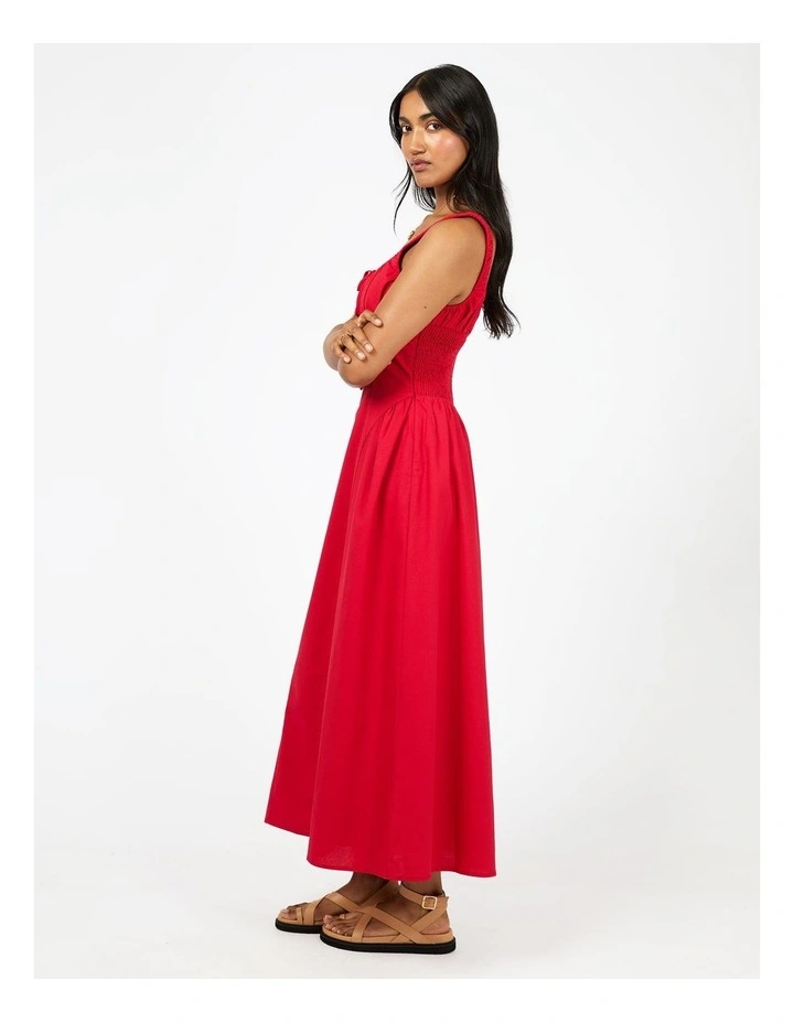 Mavis Maxi Dress in Red image 5